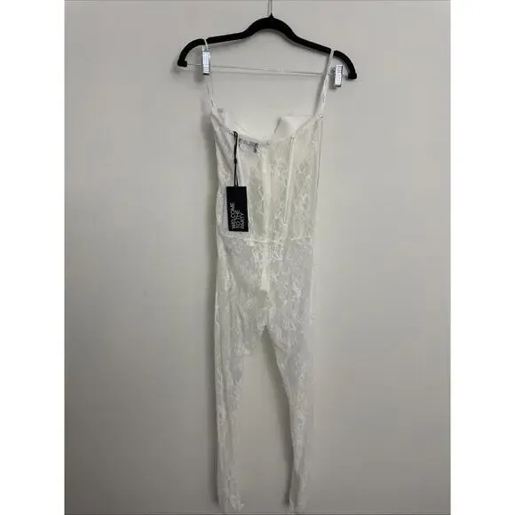 Cara CARLA Lace body suit - White White Lace Bodysuit – The